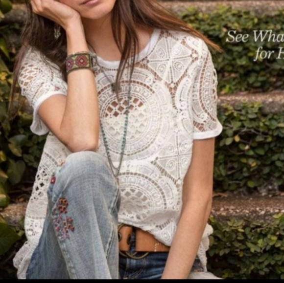 🆕🌿SUNDANCE LACE TOP🌿 - Picture 4 of 11